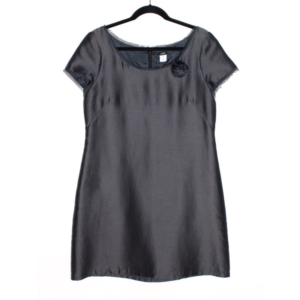 J. Crew Julianne Silk Blend Cap Sleeve Shift Dress